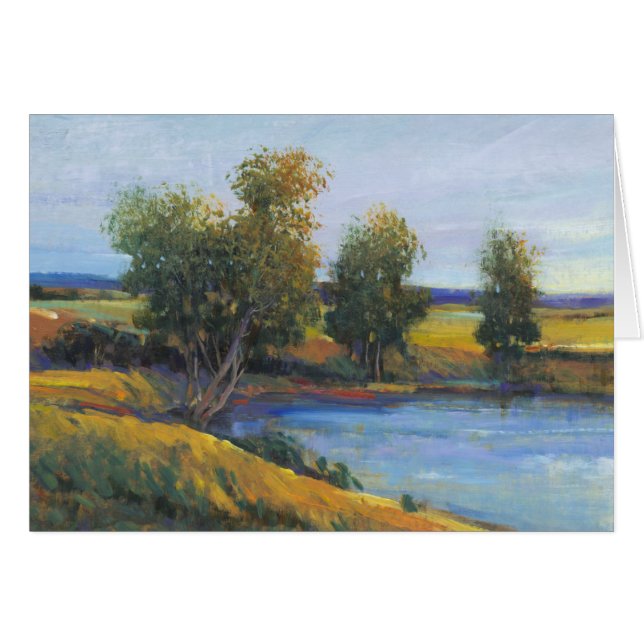 Cartão Reflexão II da árvore (Frente Horizontal)