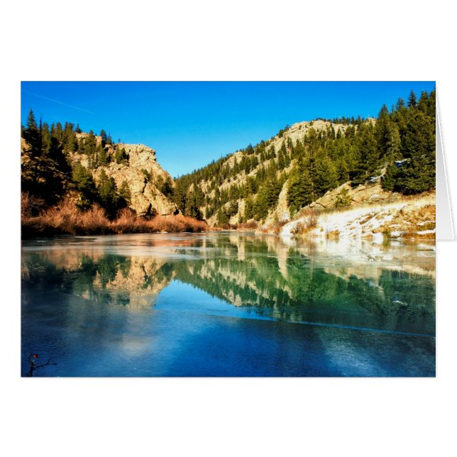 Cartão Reflexão no Canyon de Onze Milhas (Frente Horizontal)