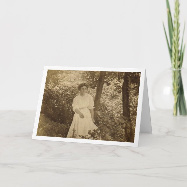 Cartão Reflexão quieta (Frente)