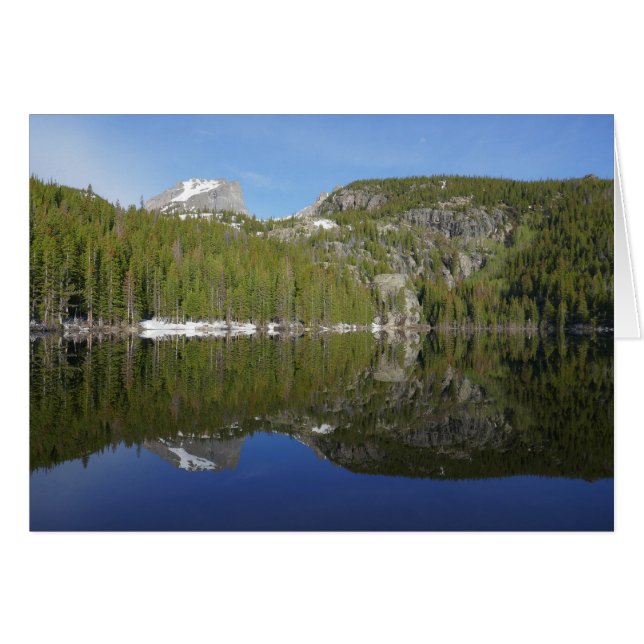 Cartão Reflexo do Bear Lake I (Frente Horizontal)