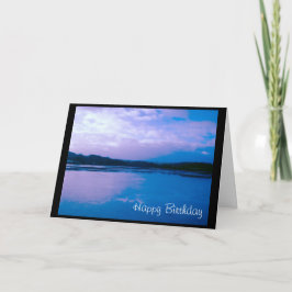 Cartão Reflexões azuis