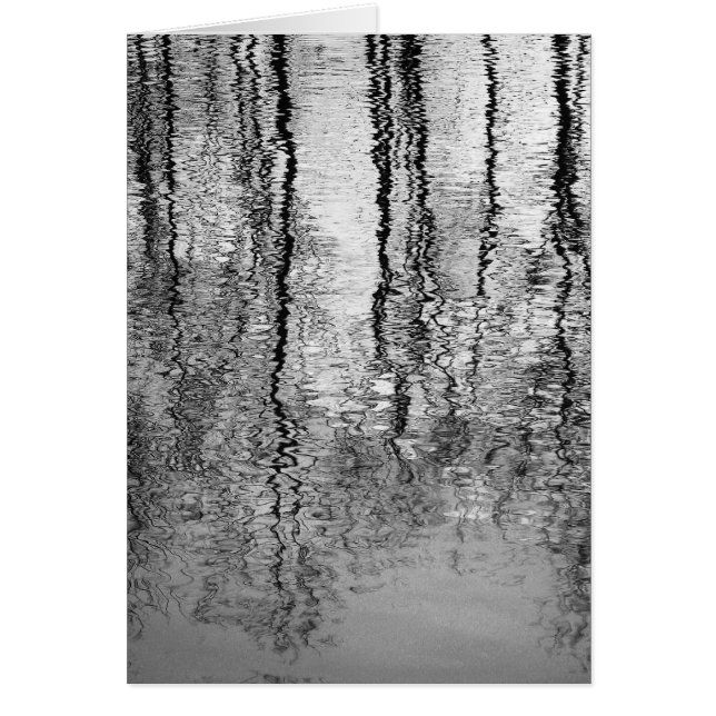 Cartão Reflexões da árvore (Frente)