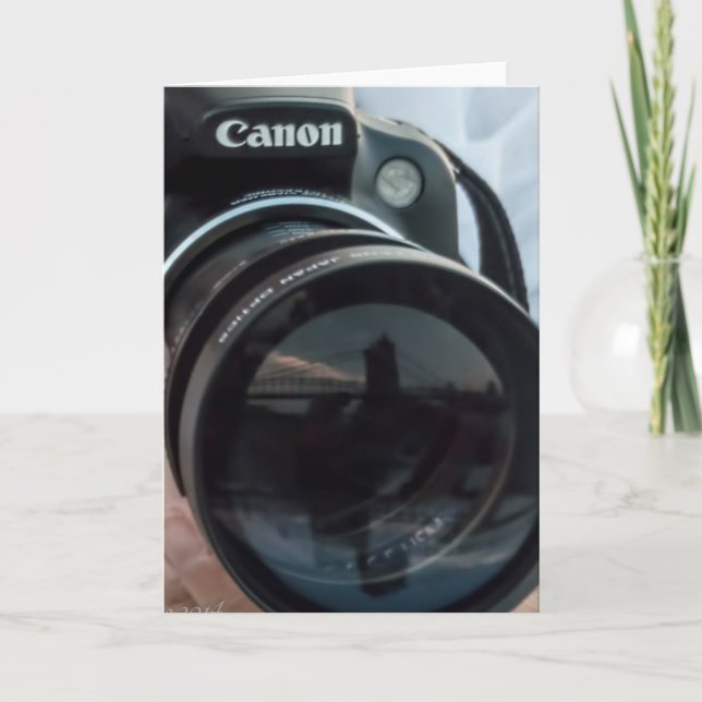 Cartão Reflexões da fotografia (Frente)