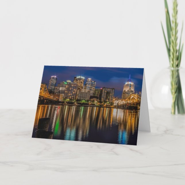 Cartão Reflexões de Pittsburgh (Frente)