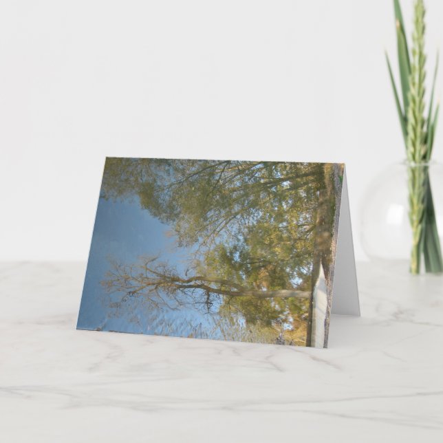 Cartão Reflexões em Árvore no The Mill (Frente)