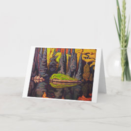 Cartão Reflexões, lago de areia, Algoma | Lawren Harris |