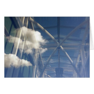 Cartão reflexões na janela