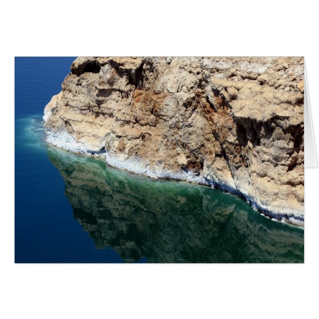 Cartão Reflexões no mar morto (Frente Horizontal)