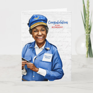 Cartão Reforma de Carteiro Afro-Americano