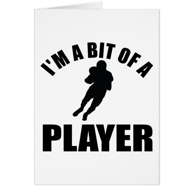 Cartão Refrigere o design do futebol americano (Frente)