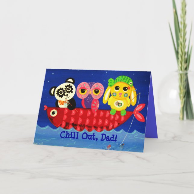 Cartão Refrigere para fora - o dia dos pais (Frente)