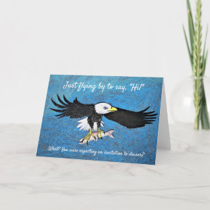 Cartão Regal Eagle "Hello" Greeting Card.
