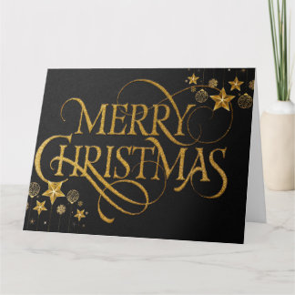 Cartão Regal Holiday – Luxury Gold Foil Christmas Card 