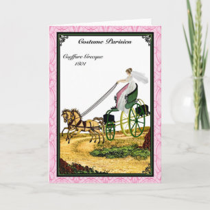 Cartão Regency Fashion 1801 greeting card