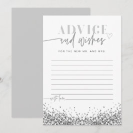 Cartão REGINA Silver Glitter Advice e Desejo