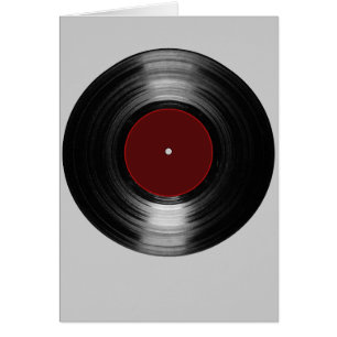 Cartão registro de vinilo