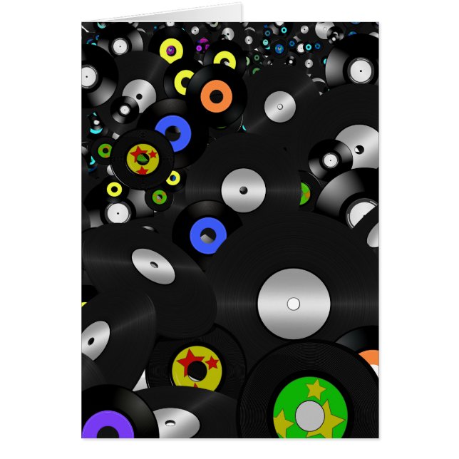 Cartão Registros Vinil - LP E 45 (Frente)