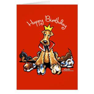 Cartão Regra Airedales