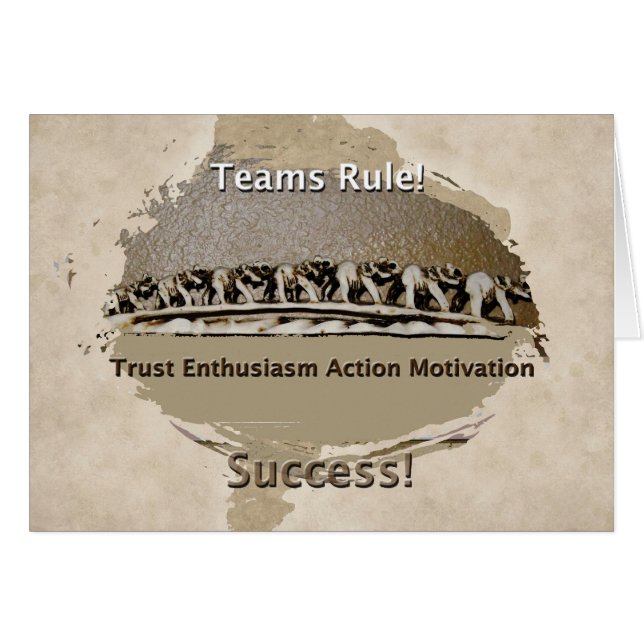 Cartão Regra de Equipes de trabalhos em equipe (Frente Horizontal)
