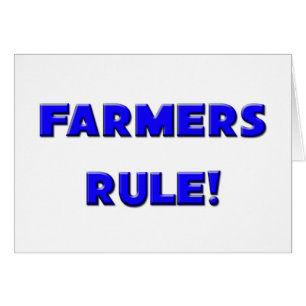 Cartão Regra dos fazendeiros!