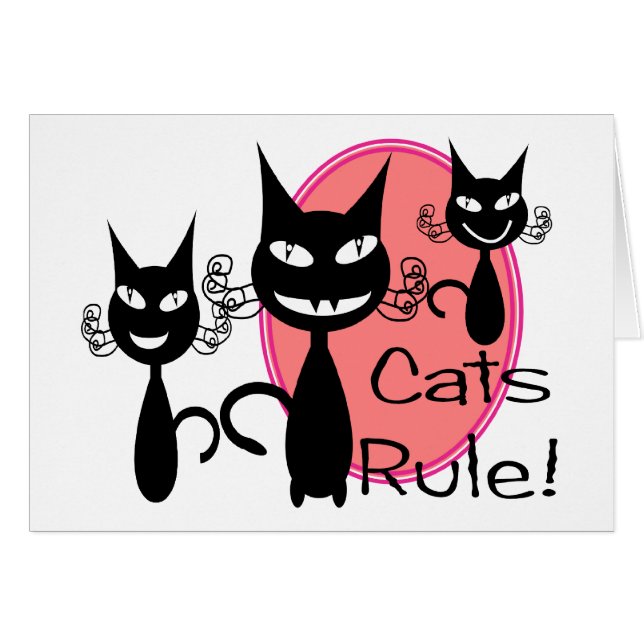 Cartão Regra dos gatos!!!!!!!!! (Frente Horizontal)