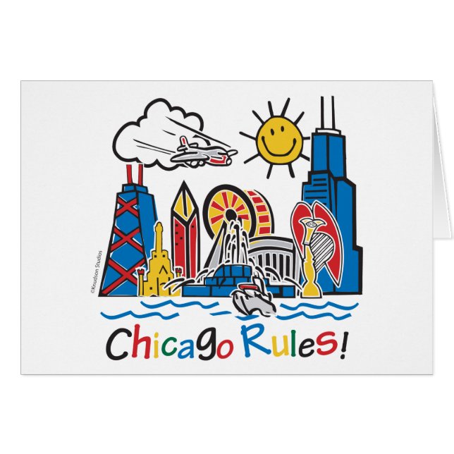 Cartão Regras de Chicago (Frente Horizontal)