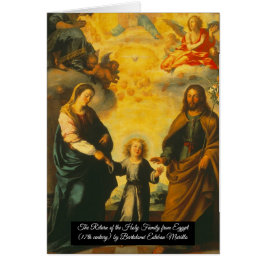 Cartão Regresso da Santa Família do Egito