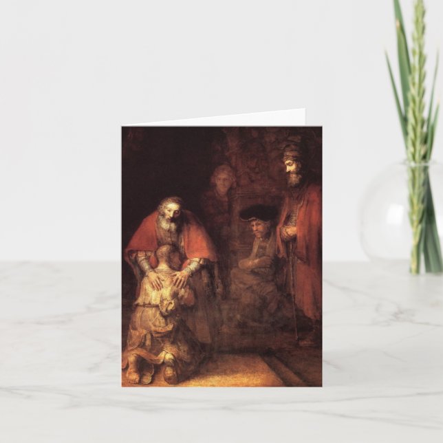 Cartão Regresso do filho-companheiro pródigo (Frente)