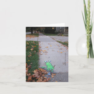 Cartão regresso do folhetim preguiçoso