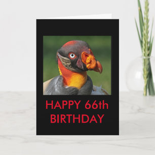 Cartão Rei Abutre - Feliz 66º aniversário