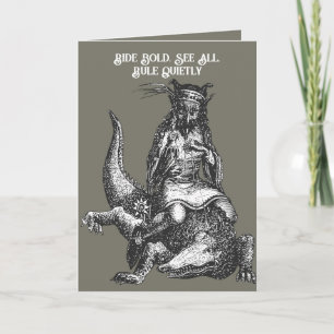 Cartão Rei Crocodilo das Sombras