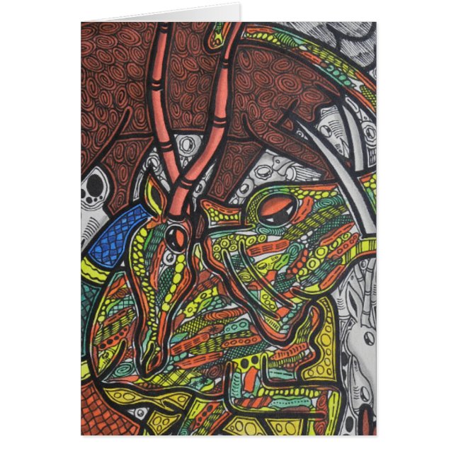 Cartão Rei da floresta (Frente)