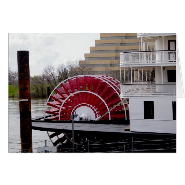 Cartão Rei do delta do Rio Sacramento (Frente Horizontal)