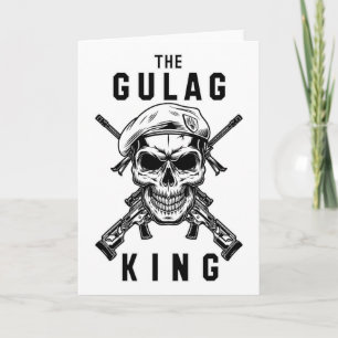 Cartão Rei do Gulag Jogos Gamer Warzone Presente para Gam