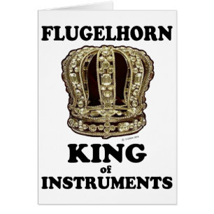 Cartão Rei dos Instrumentos de Flugelhorn
