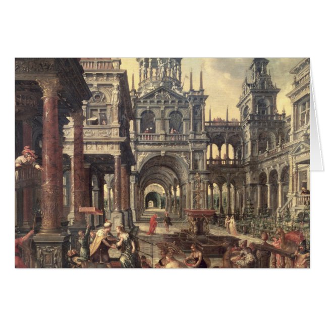 Cartão Rei Solomon e rainha de Sheba (Frente Horizontal)