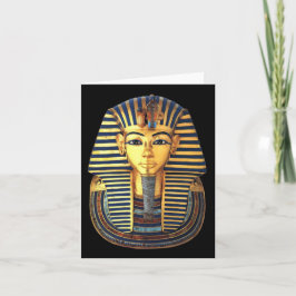 Cartão Rei Tutankhamun, Máscara Dourada, Faraó Egípcio