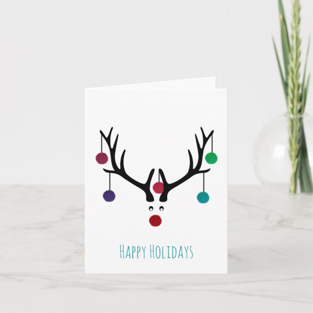 Cartão Reindeer (Frente)