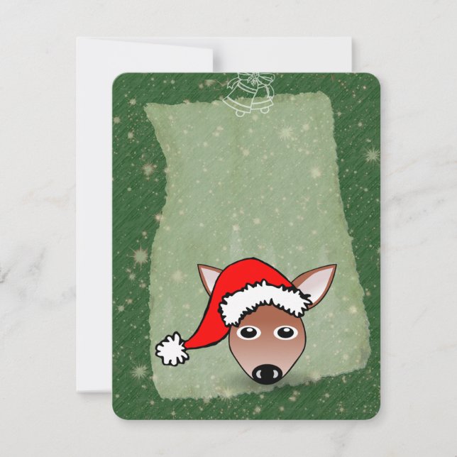 Cartão Reindeer (Frente)