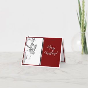 Cartão Reindeer Felry Natal Personalizável