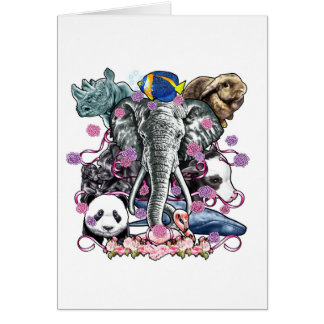 Cartão Reino animal