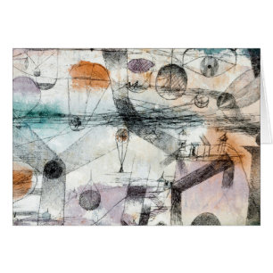 Cartão Reino de Air Paul Klee Abstrato Expressionista