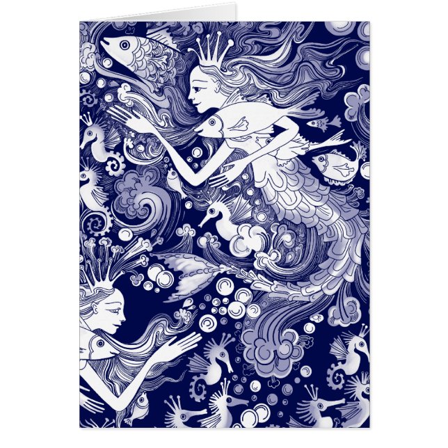 Cartão Reino do cavalo marinho (Frente)