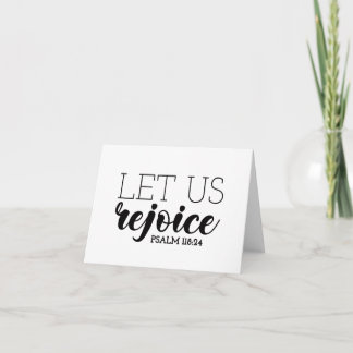 Cartão Rejoice Gospel Graphics Scripting Art Christian