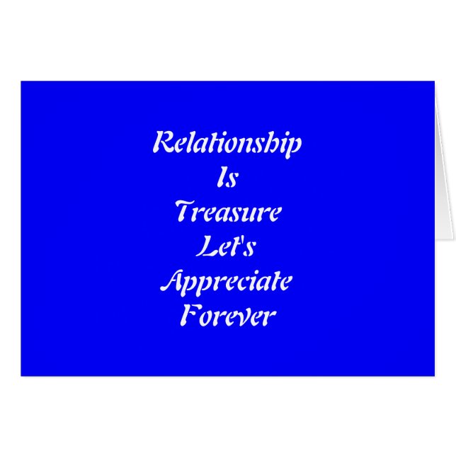 Cartão Relação para sempre (Frente Horizontal)