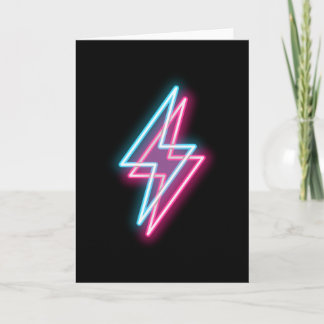 Cartão Relâmpago - Eletricidade neon