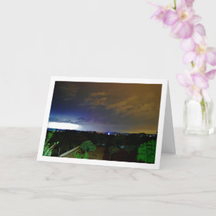 Cartão Relâmpago na Paisagem do Céu