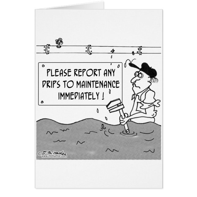 Cartão Relate gotejamentos O MAIS CEDO POSSÍVEL (Frente)