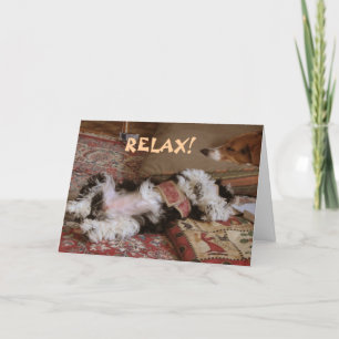 Cartão RELAX! greeting card