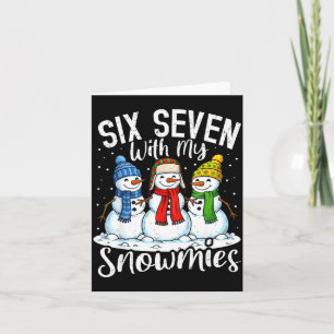Cartão Relaxando Com Meus Snowmies Funny Snowman 67 Natal